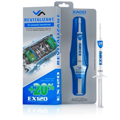 XADO Ревитализант EX120 для АКПП (шприц) блистер 8 мл